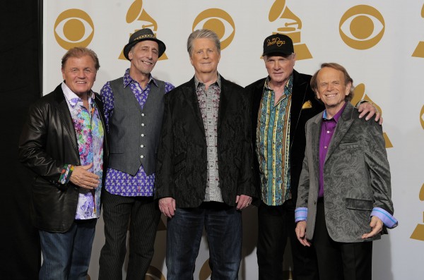 From left, Bruce Johnston, David Marks, Brian Wilson, Mike Love and Al Jardine of musical group The Beach Boys pose backstage at the 54th annual Grammy Awards on Sunday, Feb. 12, 2012 in Los Angeles. From left, Bruce Johnston, David Marks, Brian Wilson, Mike Love and Al Jardine of musical group The Beach Boys pose backstage at the 54th annual Grammy Awards on Sunday, Feb. 12, 2012 in Los Angeles.