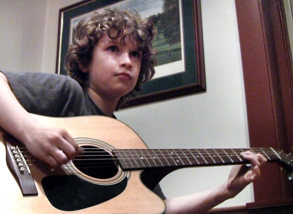 Justin Lindsay, 11, of Scarborough warms up prior to Monday night's open mic at Pedro O'Hara's in Lewiston. Justin Lindsay, 11, of Scarborough warms up prior to Monday night's open mic at Pedro O'Hara's in Lewiston.