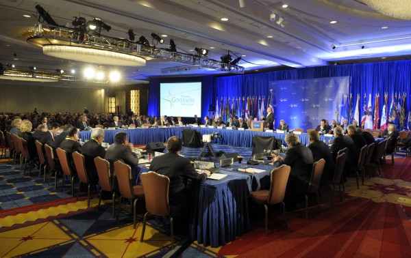 U.S. governors participate in the opening session of the National Governors Association winter meeting in Washington on Saturday, Feb. 25, 2012. U.S. governors participate in the opening session of the National Governors Association winter meeting in Washington on Saturday, Feb. 25, 2012.