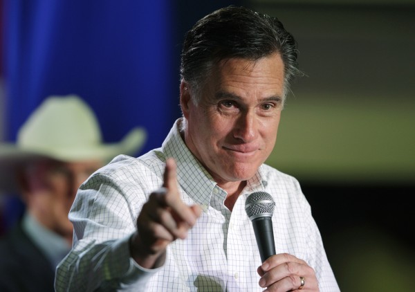 Republican presidential candidate, former Massachusetts Gov. Mitt Romney speaks at a campaign rally, Friday, Feb. 3, 2012, in Elko, Nev. Republican presidential candidate, former Massachusetts Gov. Mitt Romney speaks at a campaign rally, Friday, Feb. 3, 2012, in Elko, Nev.