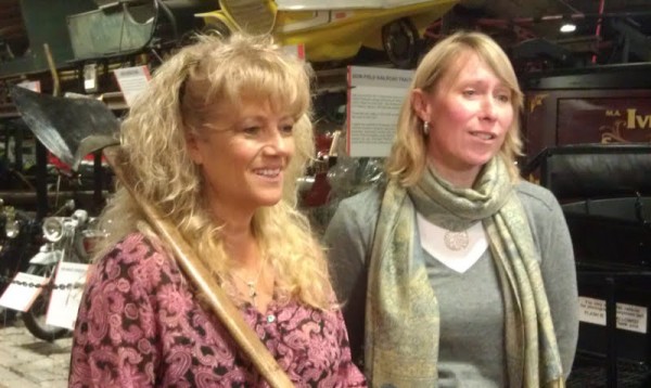 "Timber" Tina Scheer (left) and Carolann Ouellette, director of the Maine Office of Tourism, will represent Maine in the 2012 Fireball Run in September. "Timber" Tina Scheer (left) and Carolann Ouellette, director of the Maine Office of Tourism, will represent Maine in the 2012 Fireball Run in September.
