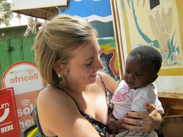 Alisa Hamilton and baby Penda in Dakar, Africa. Alisa Hamilton and baby Penda in Dakar, Africa.