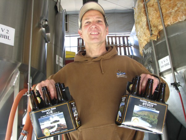 Doug Maffucci, owner of Atlantic Brewing Co. in Bar Harbor, displays two brands of beer that his company bought with its acquisition of crosstown rival Bar Harbor Brewing Co. in 2009. Doug Maffucci, owner of Atlantic Brewing Co. in Bar Harbor, displays two brands of beer that his company bought with its acquisition of crosstown rival Bar Harbor Brewing Co. in 2009.