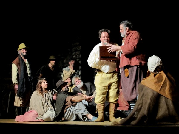 Other prisoners look on as Miguel de Cervantes (played by actor Robin Jones) prepares to act out the part of Don Quixote in the play "Man of La Mancha," which opens Friday night at the New Surry Theater in Blue Hill. The New Surry Theater and Performing Arts School is celebrating its 40th year in 2012 with performances of "Man of La Mancha," "Steel Magnolias," "Oliver" and a yet-to-be-named production from the school's playwriting class. Other prisoners look on as Miguel de Cervantes (played by actor Robin Jones) prepares to act out the part of Don Quixote in the play "Man of La Mancha," which opens Friday night at the New Surry Theater in Blue Hill. The New Surry Theater and Performing Arts School is celebrating its 40th year in 2012 with performances of "Man of La Mancha," "Steel Magnolias," "Oliver" and a yet-to-be-named production from the school's playwriting class.