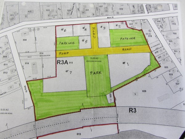 This drawing by the town of Thomaston outlines the proposed eight-lot subdivision for the former Maine State Prison property on Route 1 in Thomaston. Lots 2,4, 5, and 6 are where the town hopes to have commercial or retail businesses locate. Lot 3 would be reserved for a community building. Lots 1 and 7 would be sold for residential development. Route 1 (Main Street) is pictured at the top of the drawing with Wadsworth Street on the right and Ship Street on the left. This drawing by the town of Thomaston outlines the proposed eight-lot subdivision for the former Maine State Prison property on Route 1 in Thomaston. Lots 2,4, 5, and 6 are where the town hopes to have commercial or retail businesses locate. Lot 3 would be reserved for a community building. Lots 1 and 7 would be sold for residential development. Route 1 (Main Street) is pictured at the top of the drawing with Wadsworth Street on the right and Ship Street on the left.