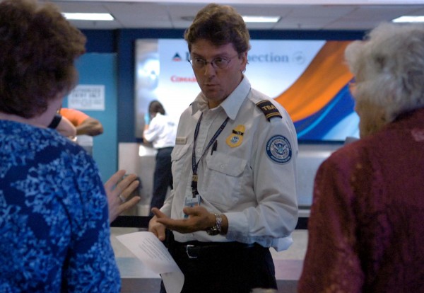 A TSA agent at Bangor Internal Airport. A TSA agent at Bangor Internal Airport.