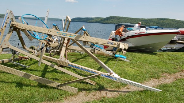 Gilberto Rentas, 27, of Madawaska and formerly of Connecticut, died July 8, 2011, when his vehicle left Route 162 at Sinclair and struck this boat launch and boat before sinking in Long Lake. Gilberto Rentas, 27, of Madawaska and formerly of Connecticut, died July 8, 2011, when his vehicle left Route 162 at Sinclair and struck this boat launch and boat before sinking in Long Lake.