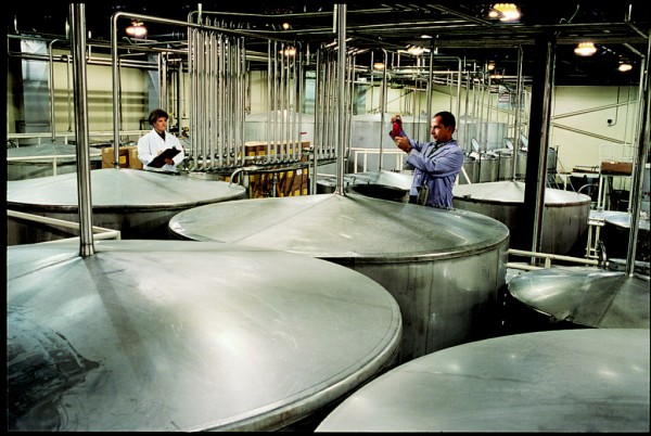Workers at White Rock Distilleries in Lewiston inspect some of their product in this 2011 file photo. (Photo courtesy White Rock Distilleries) Workers at White Rock Distilleries in Lewiston inspect some of their product in this 2011 file photo. (Photo courtesy White Rock Distilleries)