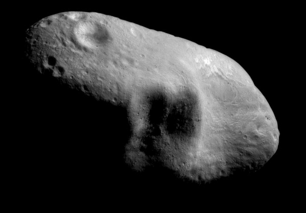 This March 3, 2000 image provided by NASA shows the near-Earth asteroid Eros. This March 3, 2000 image provided by NASA shows the near-Earth asteroid Eros.