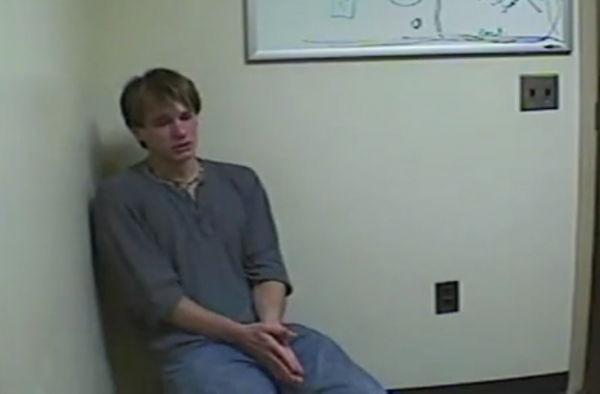 Thayne Ormsby during an interrogation by Maine State Police. Thayne Ormsby during an interrogation by Maine State Police.