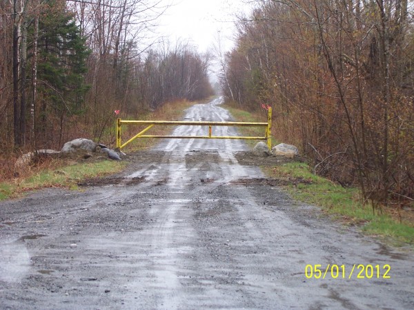 The trench and blockage on the old Quarry Brook Road. The trench and blockage on the old Quarry Brook Road.