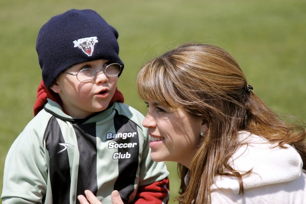 Bangor Soccer Club coach Shelly Tennett and Trey Tennett. Bangor Soccer Club coach Shelly Tennett and Trey Tennett.
