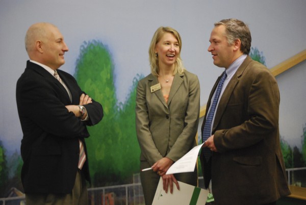 From left: Ed Troscianiec, curriculum chair, Bangor Region Leadership Institute; Jill Jamison, Area Board Operations Director, Junior Achievement of Maine; Niles Parker, executive director of the Maine Discovery Museum. From left: Ed Troscianiec, curriculum chair, Bangor Region Leadership Institute; Jill Jamison, Area Board Operations Director, Junior Achievement of Maine; Niles Parker, executive director of the Maine Discovery Museum.
