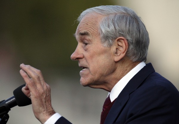 In this April 5, 2012, file photo, Republican presidential candidate Rep. Ron Paul, R-Texas speaks at the University of California at Berkeley, Calif. In this April 5, 2012, file photo, Republican presidential candidate Rep. Ron Paul, R-Texas speaks at the University of California at Berkeley, Calif.