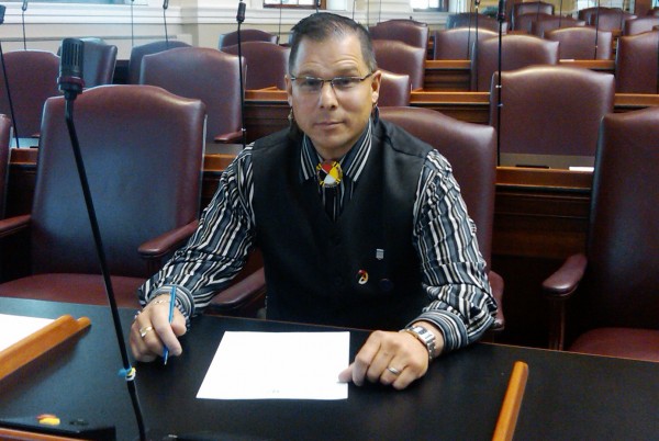 David Slagger sits at his desk at the State House in Augusta, Maine, last year. David Slagger sits at his desk at the State House in Augusta, Maine, last year.