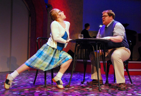 Actors rehearse for Penobscot Theatre Company's performance of "I Love You, You're Perfect, Now Change," directed by Nathan Halvorson. Actors rehearse for Penobscot Theatre Company's performance of "I Love You, You're Perfect, Now Change," directed by Nathan Halvorson.