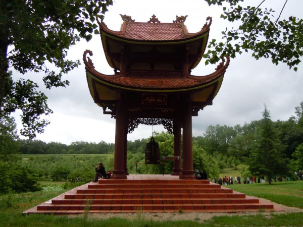 A bell at the Plum Village Monastery in the south of France, where Orono yoga instructor Sandy Cyrus attended a mindfulness retreat in June 2012. A bell at the Plum Village Monastery in the south of France, where Orono yoga instructor Sandy Cyrus attended a mindfulness retreat in June 2012.