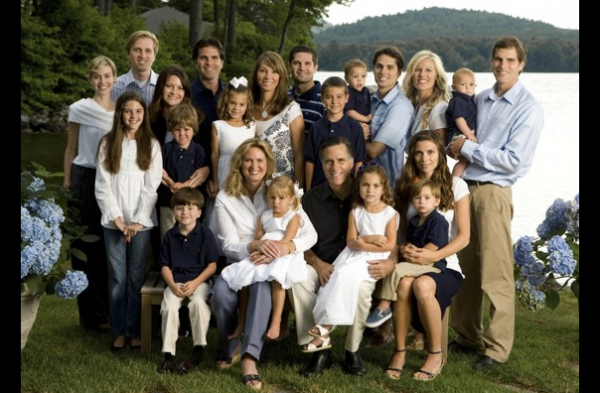 The extended Romney family at their vacation home on the shore of Lake Winnipesaukee in 2007. The extended Romney family at their vacation home on the shore of Lake Winnipesaukee in 2007.