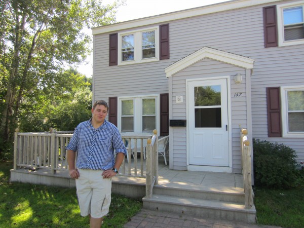 Paul Clark, who with his girlfriend, Cari Peterson, closed on their new home on McKeen Street in June, said that the price of the former Navy housing offered the couple a chance to stay in Brunswick. He's hopeful the homes will allow more younger people and local people to afford homes in Brunswick. Paul Clark, who with his girlfriend, Cari Peterson, closed on their new home on McKeen Street in June, said that the price of the former Navy housing offered the couple a chance to stay in Brunswick. He's hopeful the homes will allow more younger people and local people to afford homes in Brunswick.