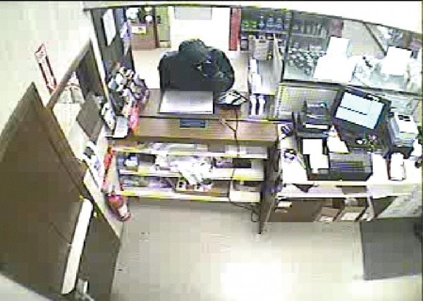 This video surveillance still, taken around 7 p.m. Wednesday at Rite-Aid in Bucksport, shows the man police say robbed the pharmacy. Police are seeking information that could lead to the man's identity. This video surveillance still, taken around 7 p.m. Wednesday at Rite-Aid in Bucksport, shows the man police say robbed the pharmacy. Police are seeking information that could lead to the man's identity.