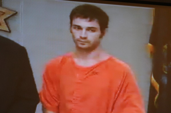 Henry McKinnon, 27, of Howland makes his appearance via video feed at Penobscot Judicial Center on Monday, Aug. 20, 2012. Henry McKinnon, 27, of Howland makes his appearance via video feed at Penobscot Judicial Center on Monday, Aug. 20, 2012.