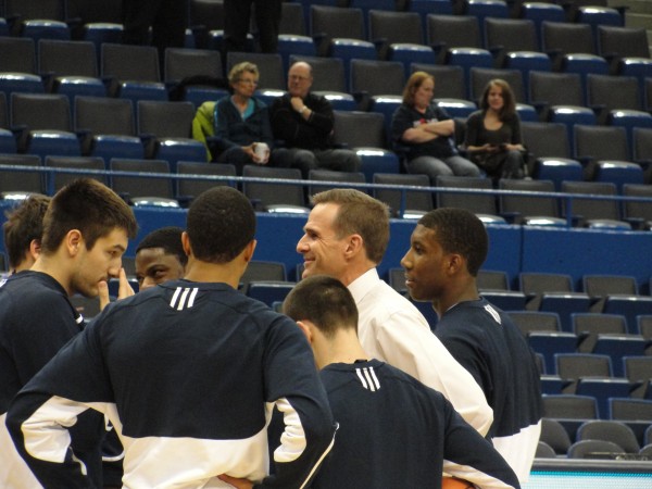 Ed Kohtala talks with University of Maine players before a game last season. The Vienna native has been hired as the head boys basketball coach at Bangor High School. Ed Kohtala talks with University of Maine players before a game last season. The Vienna native has been hired as the head boys basketball coach at Bangor High School.