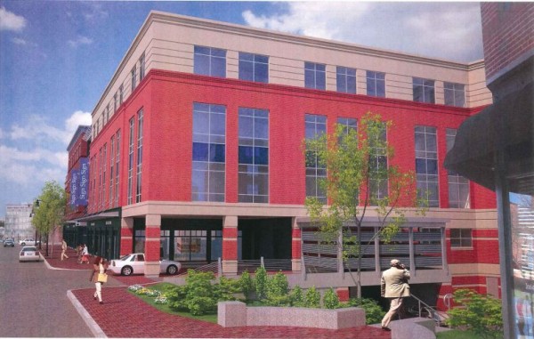 This architect's rendering illustrates a close-up Middle Street view of a proposed 180,000-square-foot condominium and retail project on the site of Portland's former Jordan's Meat factory property. The project plan was approved by the Portland Planning Board Tuesday night, Aug. 14, 2012. This architect's rendering illustrates a close-up Middle Street view of a proposed 180,000-square-foot condominium and retail project on the site of Portland's former Jordan's Meat factory property. The project plan was approved by the Portland Planning Board Tuesday night, Aug. 14, 2012.