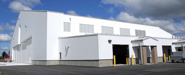 The Fairfield-based Sheridan Corp. has finished building a new $18 million hangar at the Bangor Air National Guard Base. Named Building 499, this hangar will replace the base’s existing hangar. The Fairfield-based Sheridan Corp. has finished building a new $18 million hangar at the Bangor Air National Guard Base. Named Building 499, this hangar will replace the base’s existing hangar.