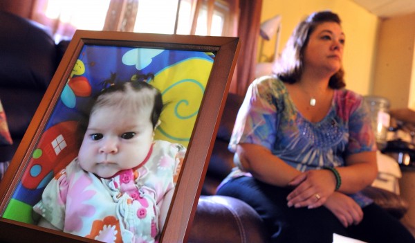 Nicole Greenaway of Clinton talks about a letter she received from the Maine Department of Health and Human Services stating that her 3-month-old daughter, Brooklyn Foss-Greenaway (pictured at left), died as a result of neglect by the mother of a 10-year-old girl charged with her death. Nicole Greenaway of Clinton talks about a letter she received from the Maine Department of Health and Human Services stating that her 3-month-old daughter, Brooklyn Foss-Greenaway (pictured at left), died as a result of neglect by the mother of a 10-year-old girl charged with her death.