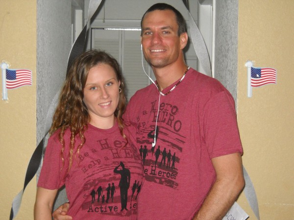 Hike for Heroes team William Mosebach and Kristen Creech pose for a photo at their home in Florida just days before flying to Maine to begin a 3,000-mile trek on the East Coast Greenway beginning in Calais on Sept. 8, 2012. Through their hike, they aim to inspire people to step up and help veterans and military families in need. Hike for Heroes team William Mosebach and Kristen Creech pose for a photo at their home in Florida just days before flying to Maine to begin a 3,000-mile trek on the East Coast Greenway beginning in Calais on Sept. 8, 2012. Through their hike, they aim to inspire people to step up and help veterans and military families in need.