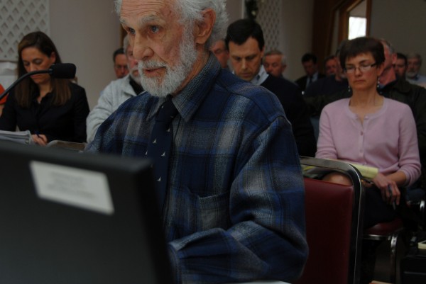 Lakeville resident Gordon Mott speaks against a proposed industrial wind site for Bowers Mountain east of Springfield during a LURC hearing in Lincoln in April 2012. Lakeville resident Gordon Mott speaks against a proposed industrial wind site for Bowers Mountain east of Springfield during a LURC hearing in Lincoln in April 2012.