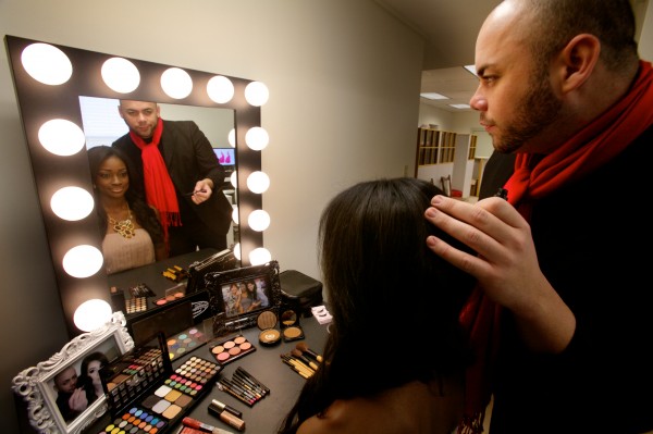 Makeup and hair adviser Noel Garcia Rivera of Puerto Rico works with Miss Bahamas Universe, Celeste Marshall, in Scarborough on Wednesday, Oct. 24, 2012 in preparation for the next Miss Universe pageant. Makeup and hair adviser Noel Garcia Rivera of Puerto Rico works with Miss Bahamas Universe, Celeste Marshall, in Scarborough on Wednesday, Oct. 24, 2012 in preparation for the next Miss Universe pageant.