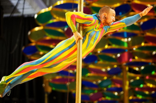 A Cirque du Soleil performer practices high off the stage in Portland Monday Oct. 8, 2012. Saltimbanco, Cirque du Soleil's longest running show, has been on the road for 20 years and makes its first apperance in Maine Wednesday through Sunday at the Cumberland County Civic Center in Portland. A Cirque du Soleil performer practices high off the stage in Portland Monday Oct. 8, 2012. Saltimbanco, Cirque du Soleil's longest running show, has been on the road for 20 years and makes its first apperance in Maine Wednesday through Sunday at the Cumberland County Civic Center in Portland.