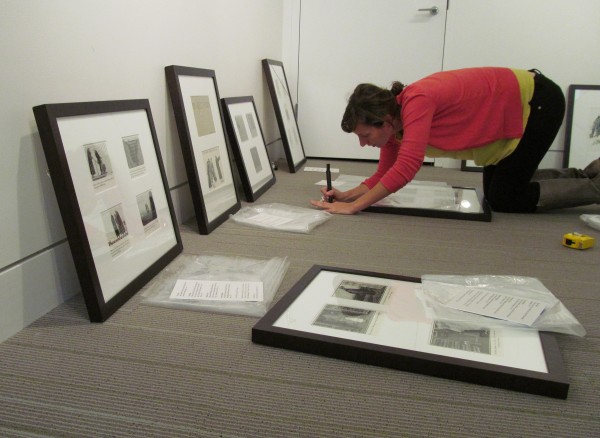 Rachael Weyand, program manager at the Portland Public Library, prepares an exhibit of the work of famed illustrator Edward Gorey on Monday afternoon, Oct. 1, 2012, in the library's Lewis Gallery. Maine College of Art organizers believe the exhibit, running from Oct. 5 until Dec. 29, will be the first show of original Gorey work in Maine. Rachael Weyand, program manager at the Portland Public Library, prepares an exhibit of the work of famed illustrator Edward Gorey on Monday afternoon, Oct. 1, 2012, in the library's Lewis Gallery. Maine College of Art organizers believe the exhibit, running from Oct. 5 until Dec. 29, will be the first show of original Gorey work in Maine.