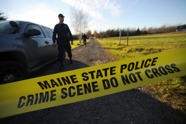 Lt. Jason Sattler of the Maine State Police stands guard at the end of Bobolink Drive off Mud Creek Road in Lamoine around 5 p.m. Tuesday, Oct. 23, 2012. Maine State Police continued to investigate the scene where two men were fatally shot early Tuesday morning. Police located and shot the suspect around 10 a.m. and the suspect was declared dead around 11:30 a.m. at Eastern Maine Medical Center in Bangor. Lt. Jason Sattler of the Maine State Police stands guard at the end of Bobolink Drive off Mud Creek Road in Lamoine around 5 p.m. Tuesday, Oct. 23, 2012. Maine State Police continued to investigate the scene where two men were fatally shot early Tuesday morning. Police located and shot the suspect around 10 a.m. and the suspect was declared dead around 11:30 a.m. at Eastern Maine Medical Center in Bangor.