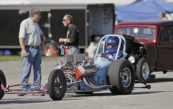 A dragster awaits the start of October competition at the Winterport Dragway, which has scheduled its Fall Car Show, Drag Race and Swap Meet for Saturday, Oct. 13. A dragster awaits the start of October competition at the Winterport Dragway, which has scheduled its Fall Car Show, Drag Race and Swap Meet for Saturday, Oct. 13.