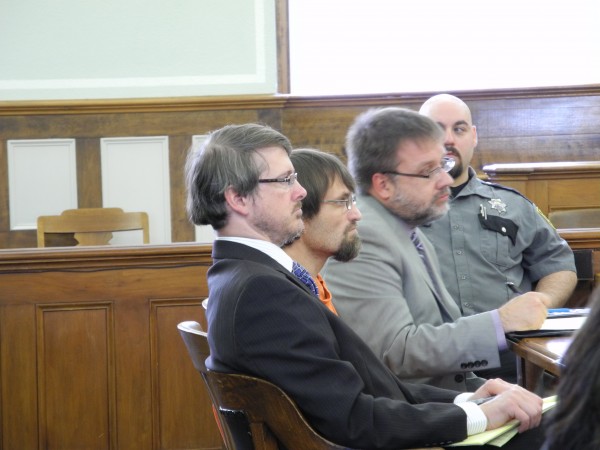 Convicted murderer Arnold Diana of Rockland, center, listens Friday afternoon as Justice Jeffrey Hjelm explains why he is sentencing him to 45 years in prison for the 2010 death of his ex-girlfriend, Katrina Windred of Friendship. Defense attorney Chris MacLean is on the left. Convicted murderer Arnold Diana of Rockland, center, listens Friday afternoon as Justice Jeffrey Hjelm explains why he is sentencing him to 45 years in prison for the 2010 death of his ex-girlfriend, Katrina Windred of Friendship. Defense attorney Chris MacLean is on the left.