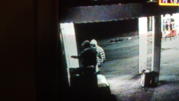 Surveillance image of an armed robbery in Veazie. Surveillance image of an armed robbery in Veazie.
