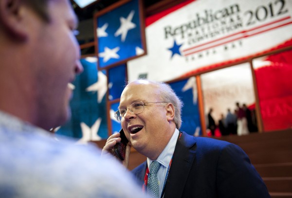 Republican strategist Karl Rove walks the floor of the 2012 Republican National Convention at the Tampa Bay Times Forum in Tampa, Tuesday, August 28, 2012. Republican strategist Karl Rove walks the floor of the 2012 Republican National Convention at the Tampa Bay Times Forum in Tampa, Tuesday, August 28, 2012.