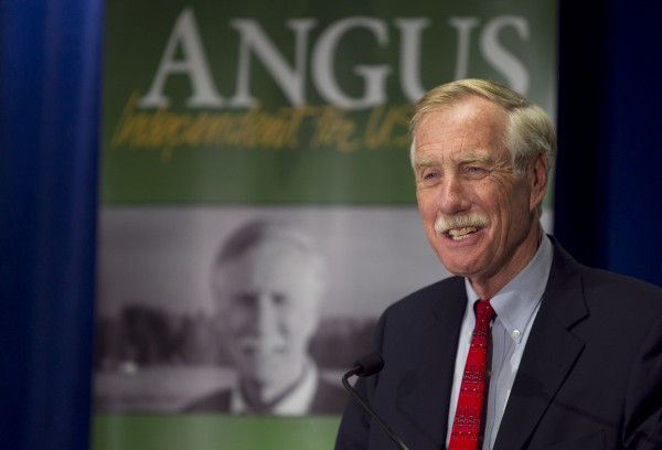 Independent Senator-elect Angus King speaks at a news conference, Wednesday, Nov. 7, 2012, in Freeport, Maine. Independent Senator-elect Angus King speaks at a news conference, Wednesday, Nov. 7, 2012, in Freeport, Maine.