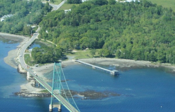 Maine Coast Heritage Trust is currently raising $400,000 to purchase the 2-acre property located at the end of the Deer Isle-Stonington Bridge. The trust will then donate the land to the town of Deer Isle to provide public access. Maine Coast Heritage Trust is currently raising $400,000 to purchase the 2-acre property located at the end of the Deer Isle-Stonington Bridge. The trust will then donate the land to the town of Deer Isle to provide public access.