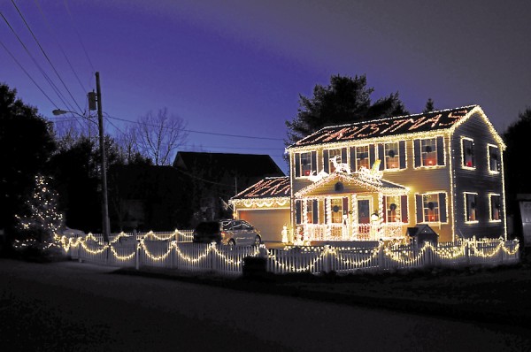 The finished light display, located at the end of Appomattox Road in Brewer, will be a welcome sign to light-display enthusiasts. The finished light display, located at the end of Appomattox Road in Brewer, will be a welcome sign to light-display enthusiasts.