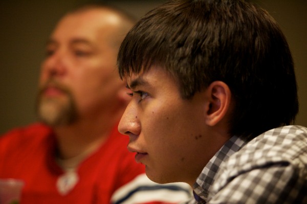 Kenji Yamauchi, 23, and Ed Guthro, 48, (in the background) tell their stories of addiction and their desire to stay clean at Mid Coast Hospital's Addiction Resource Center in Brunswick in September 2012. Kenji Yamauchi, 23, and Ed Guthro, 48, (in the background) tell their stories of addiction and their desire to stay clean at Mid Coast Hospital's Addiction Resource Center in Brunswick in September 2012.