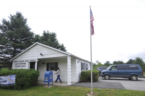 A person walks into the East Newport post office in July 2011. A person walks into the East Newport post office in July 2011.