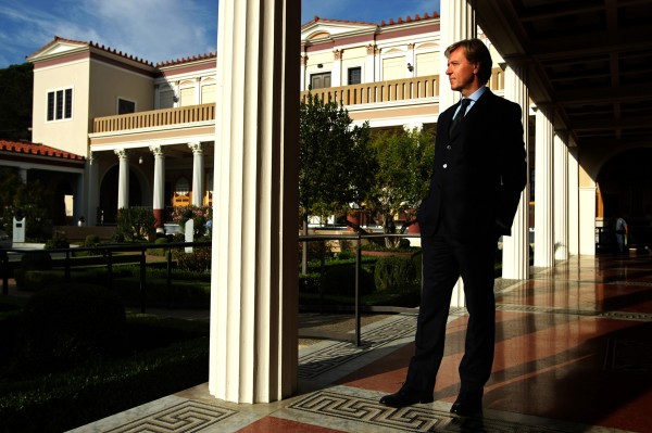 Timothy Potts, director of the Getty Museum, takes in the view at the Getty Villa in Malibu, California in October 2012. Timothy Potts, director of the Getty Museum, takes in the view at the Getty Villa in Malibu, California in October 2012.
