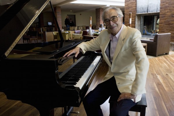 Dave Brubeck sits next to a piano in Monterey, Calif., in this September 2007. Jazz pianist Brubeck, whose choice of novel rhythms, classical structures and brilliant sidemen made him a towering figure in modern jazz, has died at the age of 91, his longtime manager and producer Russell Gloyd said on Wednesday, Dec. 5, 2012. Dave Brubeck sits next to a piano in Monterey, Calif., in this September 2007. Jazz pianist Brubeck, whose choice of novel rhythms, classical structures and brilliant sidemen made him a towering figure in modern jazz, has died at the age of 91, his longtime manager and producer Russell Gloyd said on Wednesday, Dec. 5, 2012.