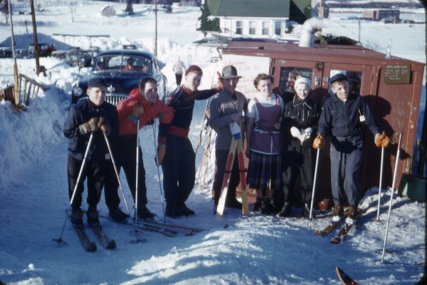 In the 1950s, the Pelletier Ski Hill just outside of Fort Kent was a popular winter destination for area families. Members of the Pelletier family take a break before hitting what was regarded as one of the steepest pitched ski runs in Maine. In the 1950s, the Pelletier Ski Hill just outside of Fort Kent was a popular winter destination for area families. Members of the Pelletier family take a break before hitting what was regarded as one of the steepest pitched ski runs in Maine.