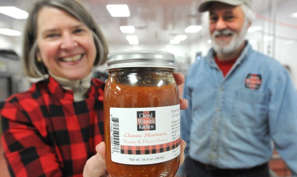 Cheryl Wixson (left) and and her husband Phillip McFarland produce marinara sauce under the name of Cheryl Wixson Kitchen at the Coastal Farms and Foods facility in Belfast. The facility provides infrastructure to small produce-processing businesses like the Cheryl Wixson Kitchen. Cheryl Wixson (left) and and her husband Phillip McFarland produce marinara sauce under the name of Cheryl Wixson Kitchen at the Coastal Farms and Foods facility in Belfast. The facility provides infrastructure to small produce-processing businesses like the Cheryl Wixson Kitchen.