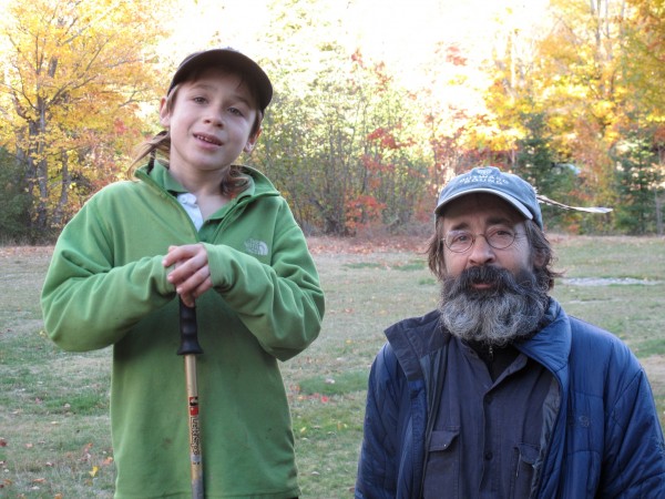 Asher Molyneaux, 8, and his father, Paul Molyneaux, pose for a photo after completing their hike on the Appalachian Trail in October 2010. Asher Molyneaux, 8, and his father, Paul Molyneaux, pose for a photo after completing their hike on the Appalachian Trail in October 2010.