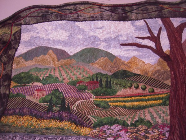 "Quiltmakers are not covering just beds these days. The walls are fair game as well, for art quilts," says David K. Small, a studio artist who moved to Presque Isle last year. Among the works that were on exhibit at The Whole Potato Cafe and Commons in Presque Isle during the month of January were detailed landscapes, geometric and abstract art quilts. "Quiltmakers are not covering just beds these days. The walls are fair game as well, for art quilts," says David K. Small, a studio artist who moved to Presque Isle last year. Among the works that were on exhibit at The Whole Potato Cafe and Commons in Presque Isle during the month of January were detailed landscapes, geometric and abstract art quilts.